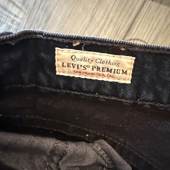 Levi's® Premium WEDGIE STRAIGHT FIT WOMEN'S JEANS Black 31910 - Picture 12 of 14